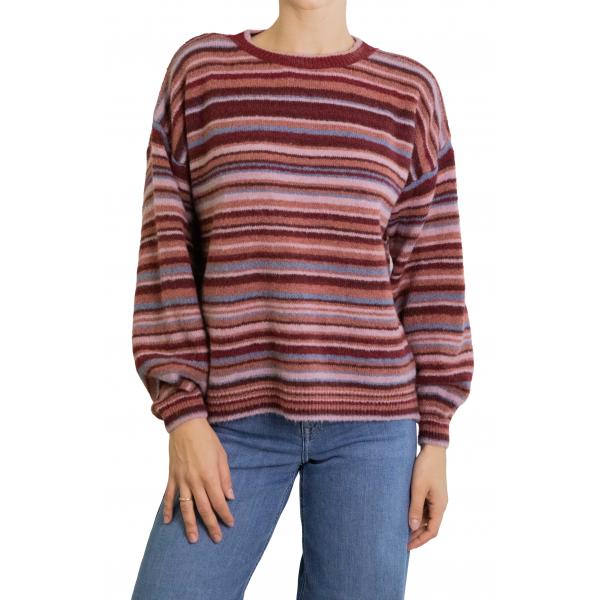 Maglione multicolor girocollo